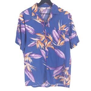 80s tropical print Hawaiian shirt 1980s vintage